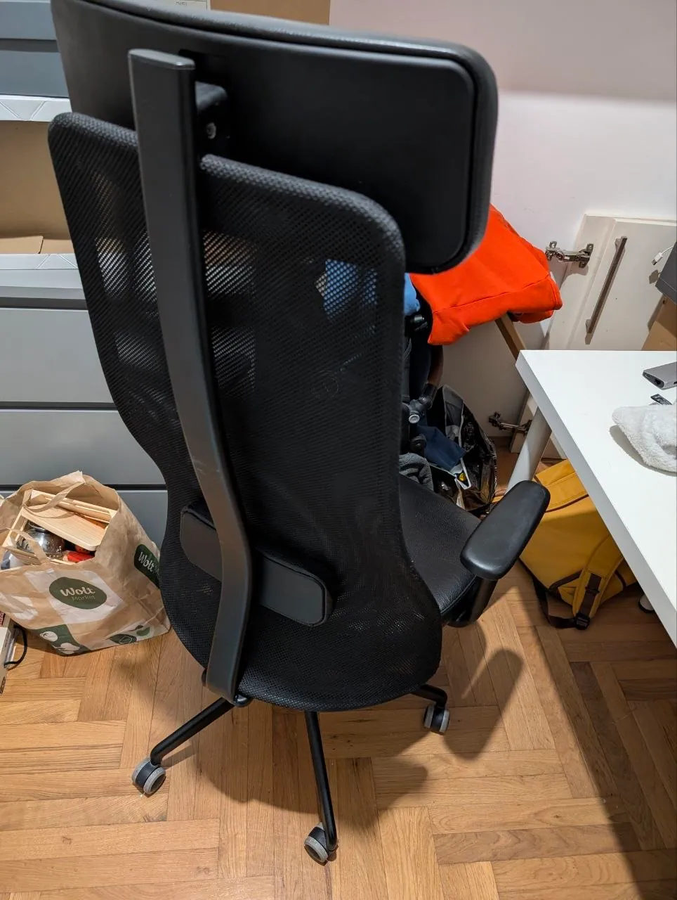 Кресло IKEA JÄRVFJÄLLET кожаное чёрное Нови-Сад 1