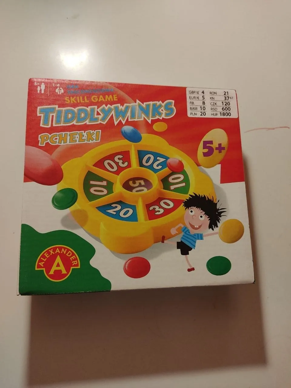Настольная игра Tiddlywinks, Раковица Белград 1