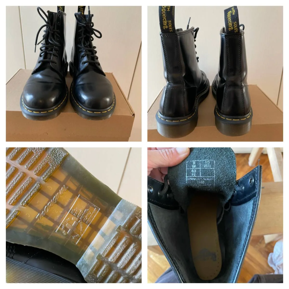 Мужские ботинки Dr. Martens чёрные размер 43 2