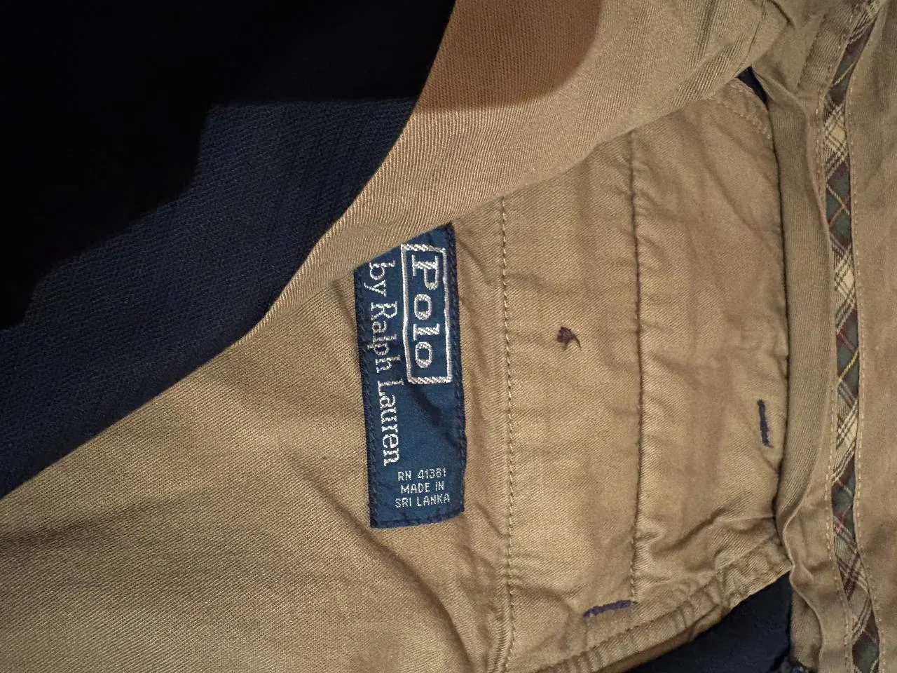 Вельветовые брюки Polo Ralph Lauren темно-синие 36/30 1