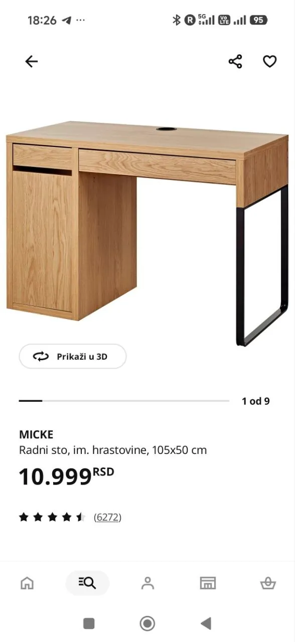 Письменный стол IKEA б/у в отличном состоянии 3