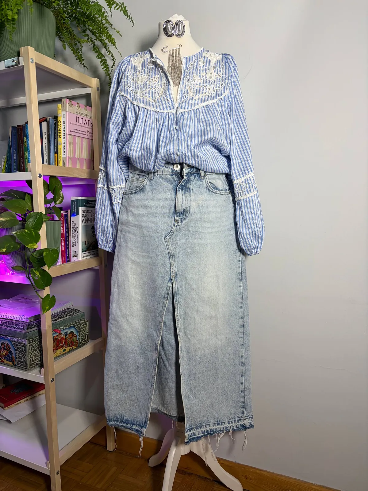 Юбка PB и блузка Zara размер M 1