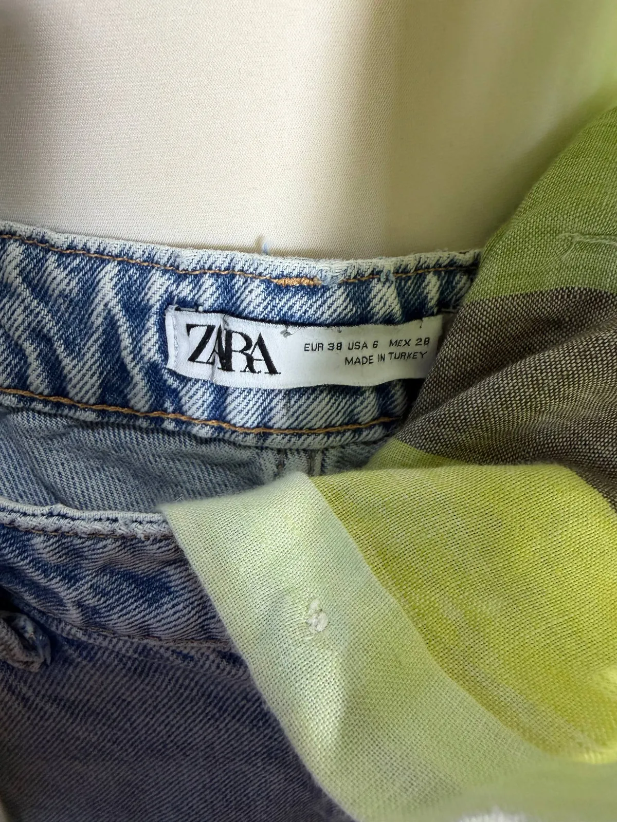 Джинсы Zara рубашка лён и топ CK размер M 2
