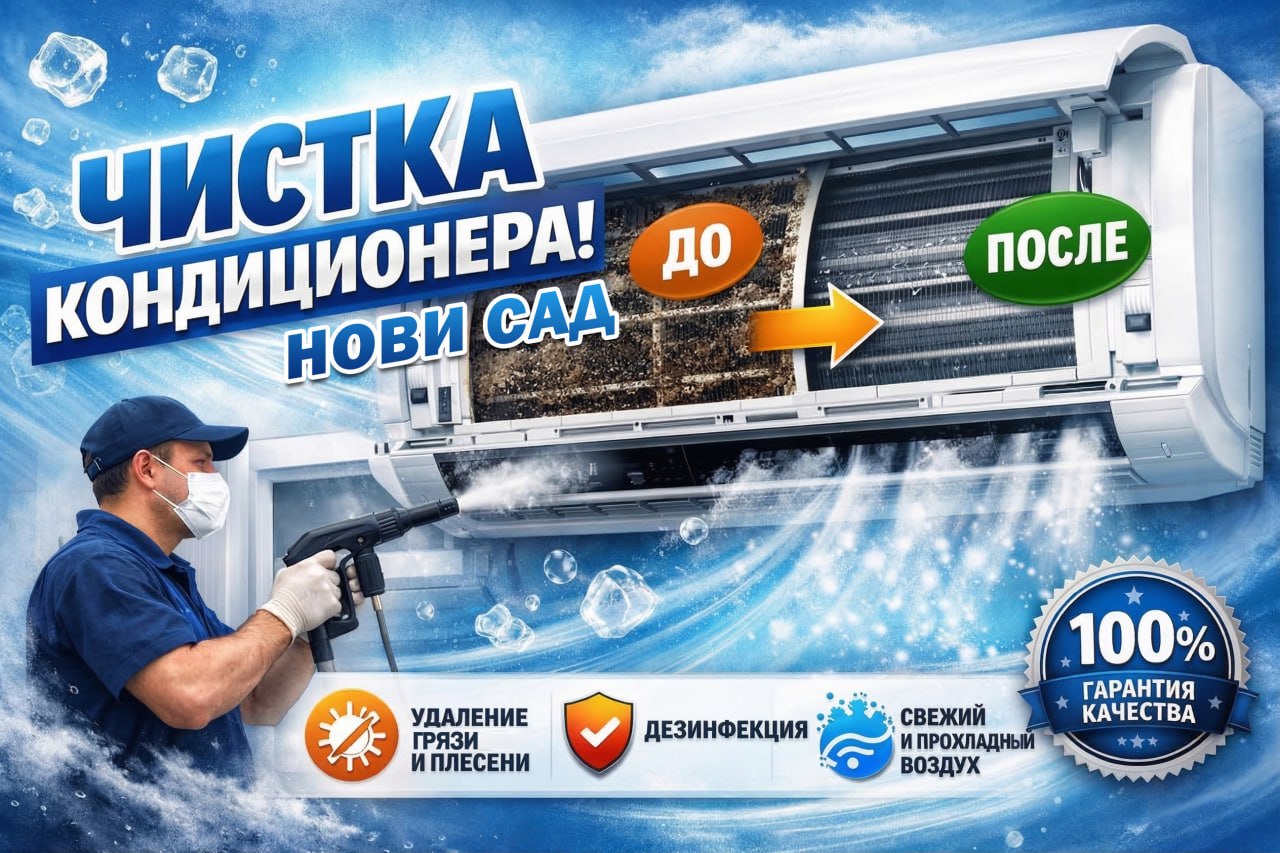 Чистка кондиционеров Нови-Сад 1