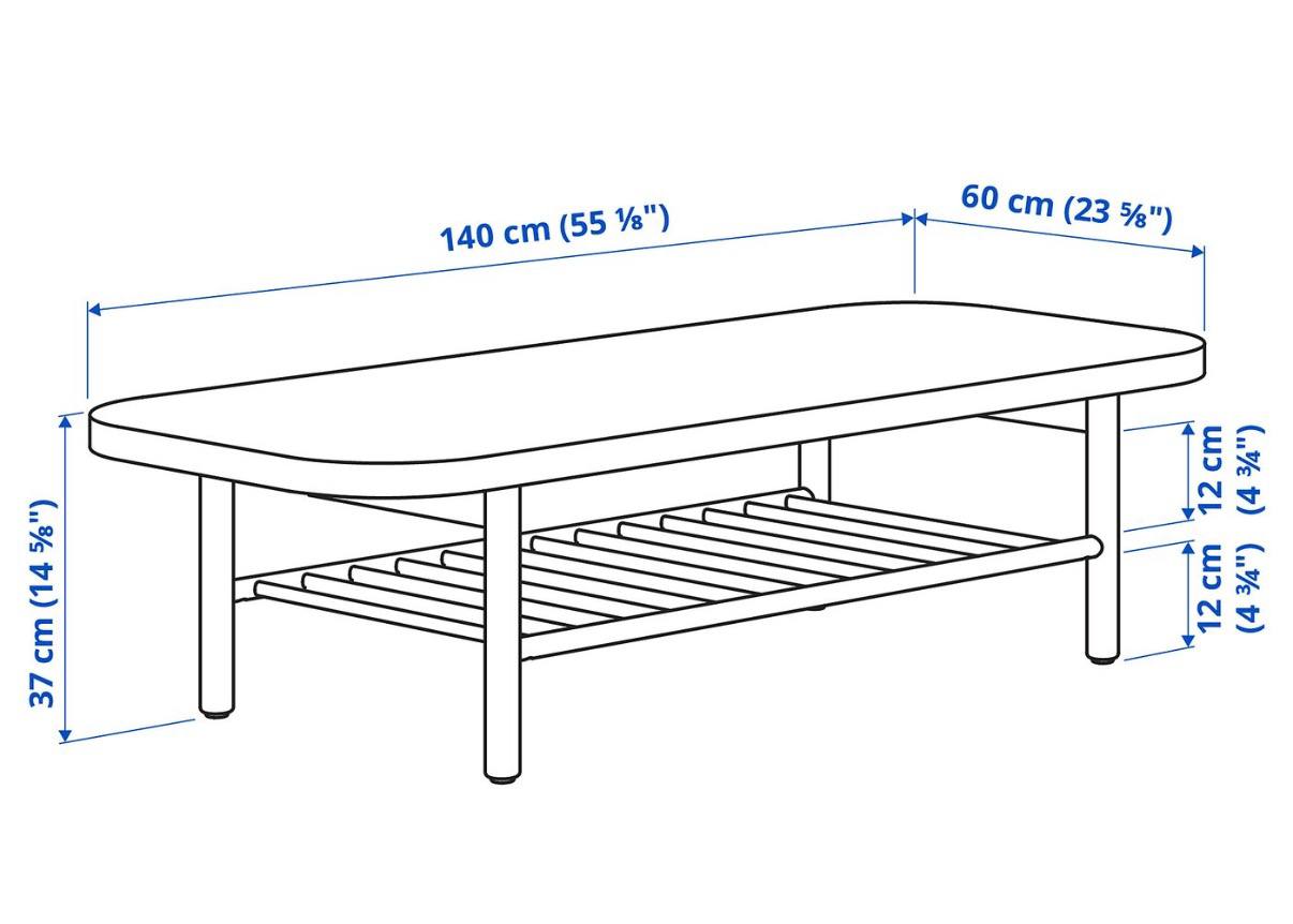 Кофейный стол IKEA LISTERBY 7