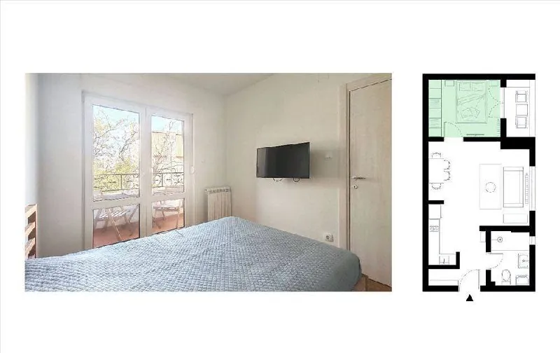 Квартира 1.5к 42м2 аренда Пашино Брдо 4