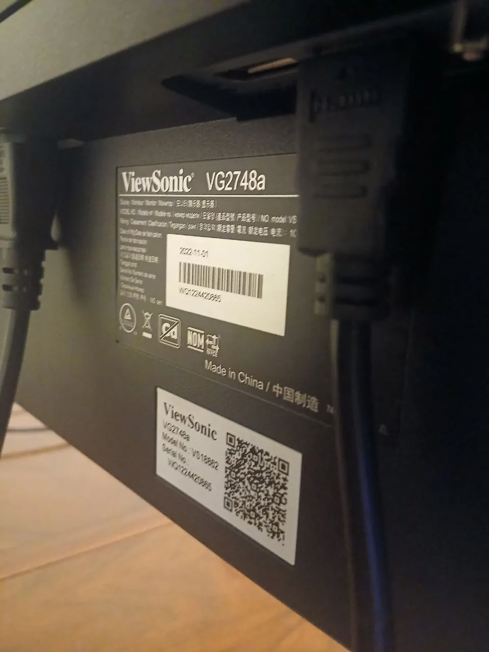Монитор ViewSonic VG2748a 27 дюймов 2