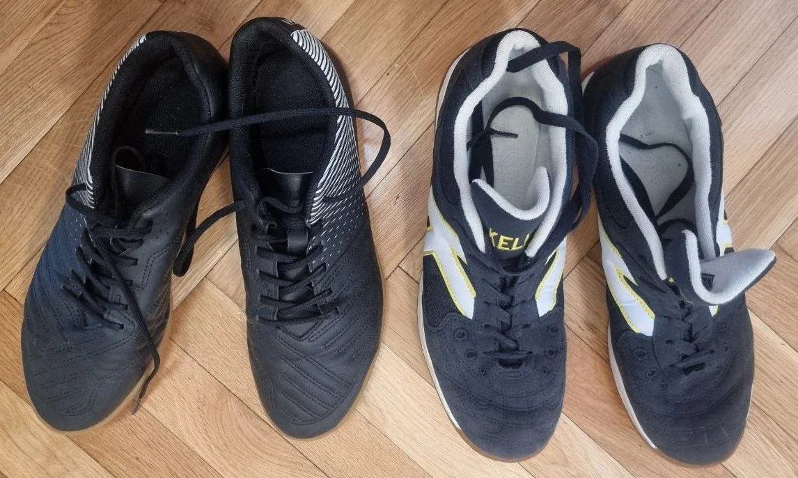 Футзальные тапки Kipsta 43 и Kelme 44 НБГ 1