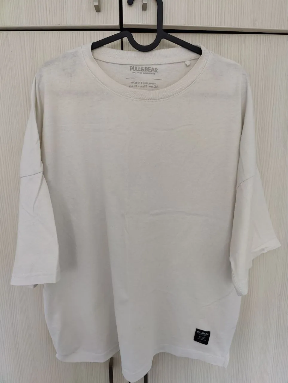 Футболка Pull and Bear белая размер M 1