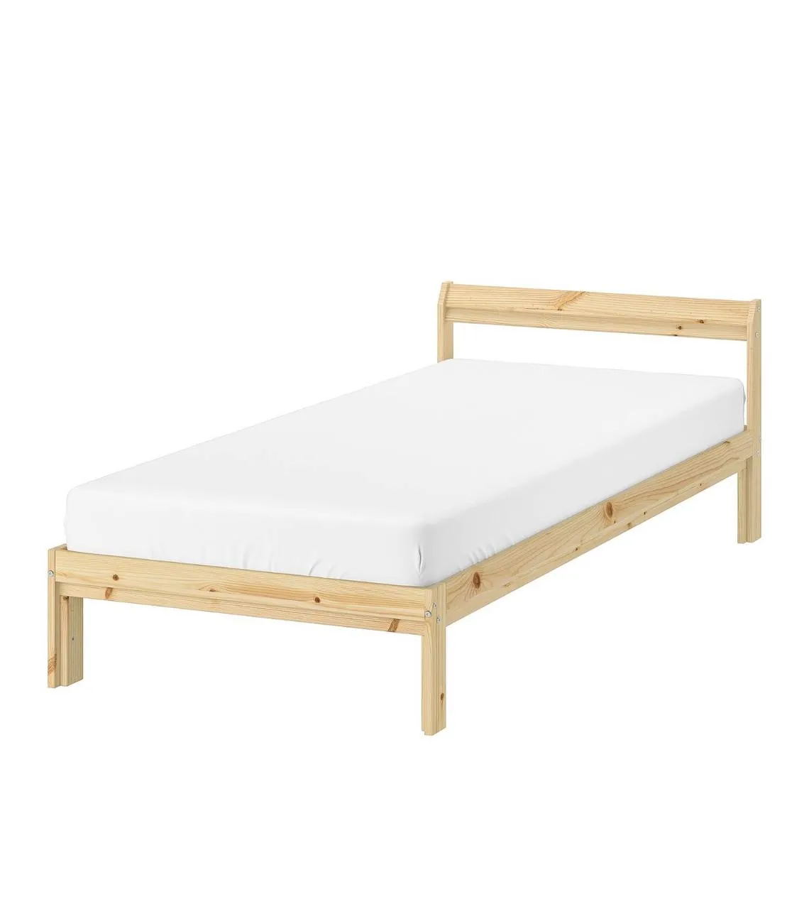 Кровать IKEA Neiden 90x200 с топпером 1