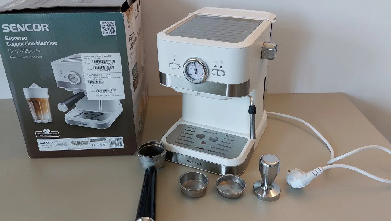 Кофеварка рожковая Sencor SES 1720 WH 1