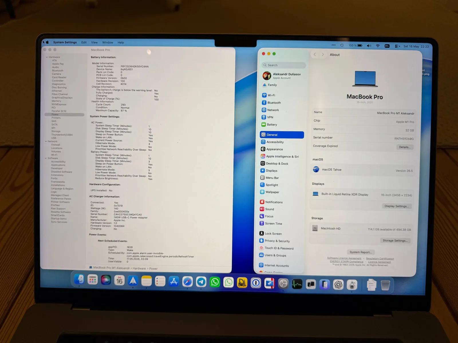 MacBook Pro 16 M1 Pro 32GB 512GB 3