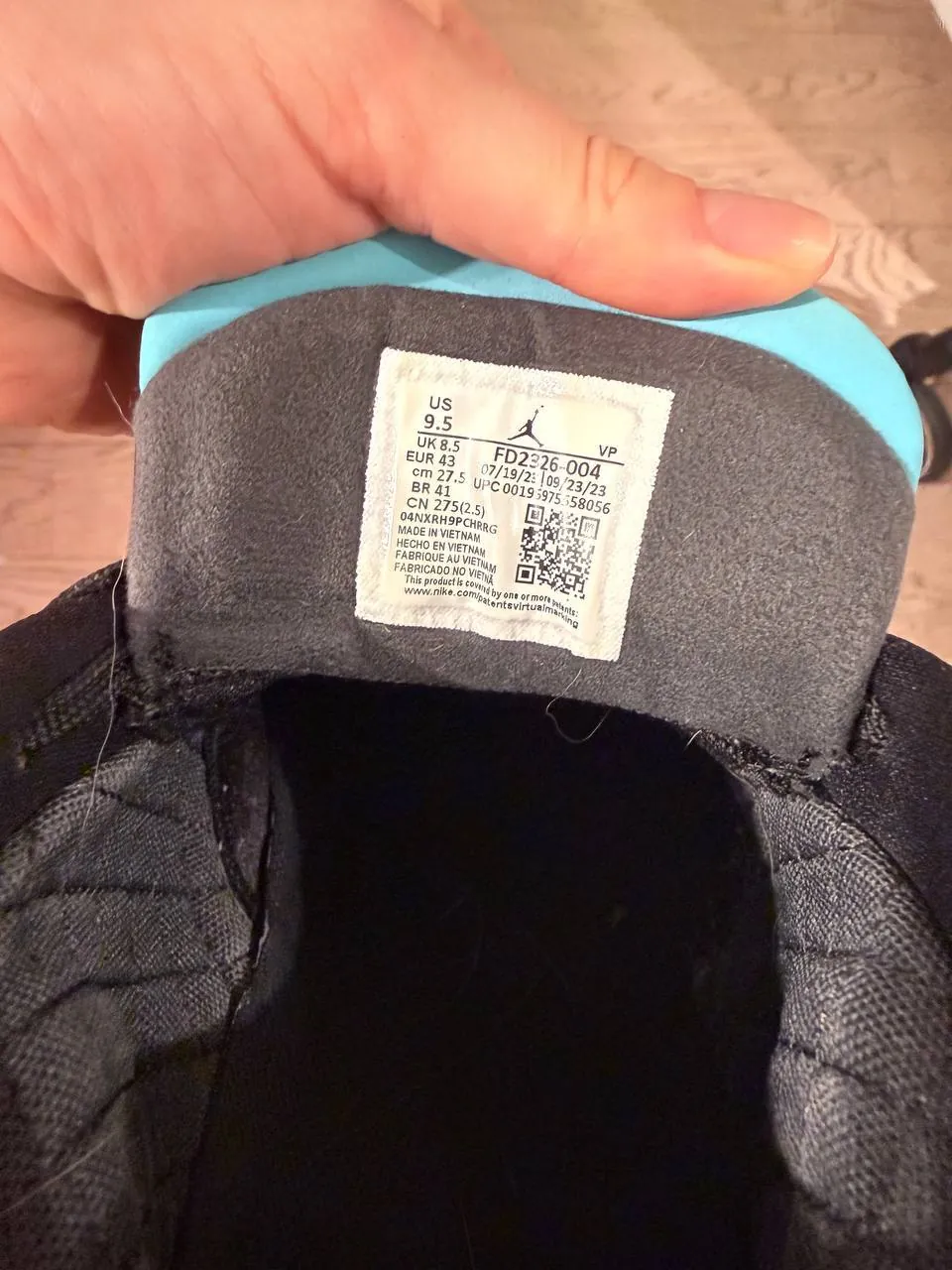Кроссовки Air Jordan 38 Low Black Gamma Blue 3