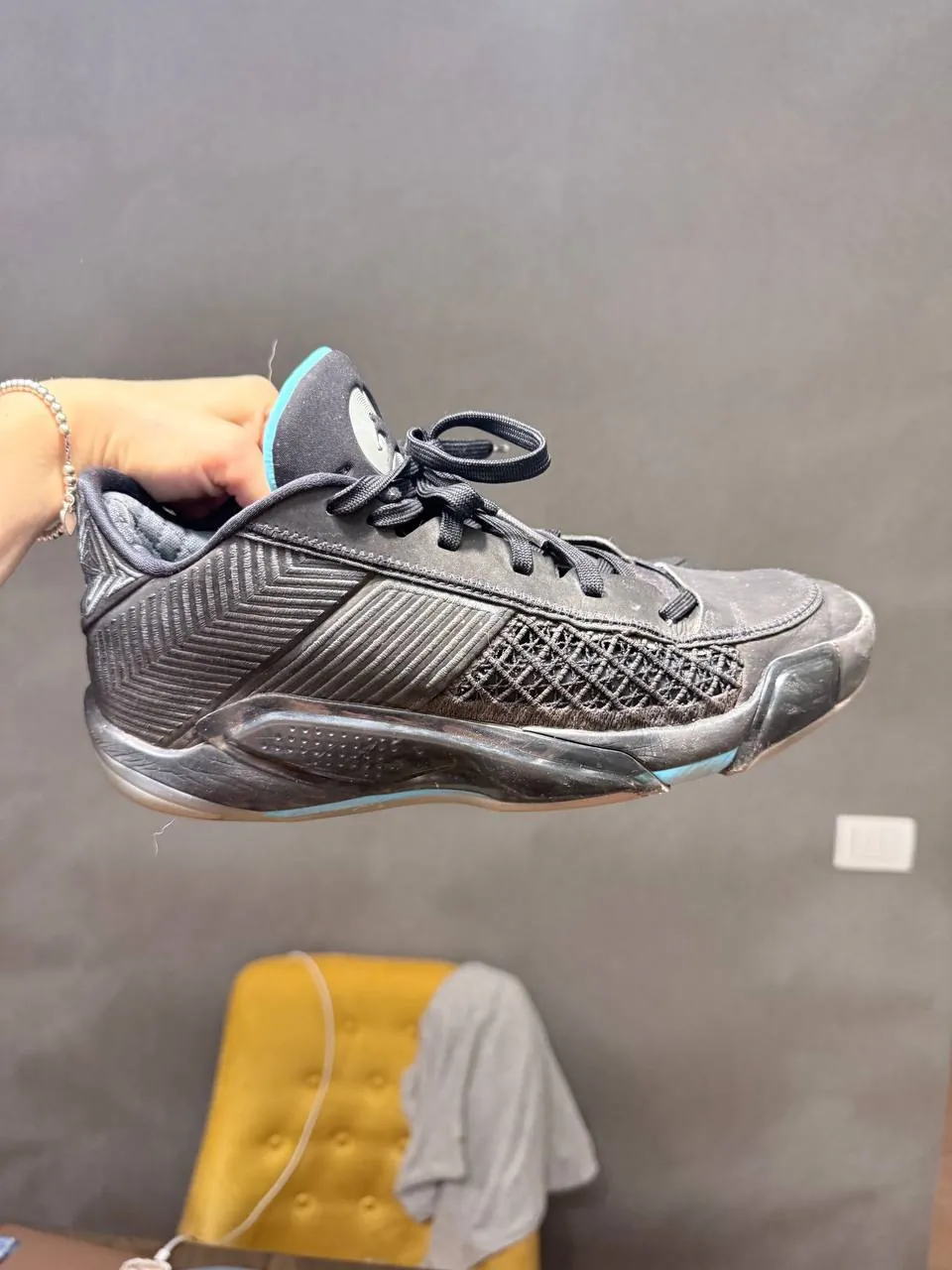 Кроссовки Air Jordan 38 Low Black Gamma Blue 1