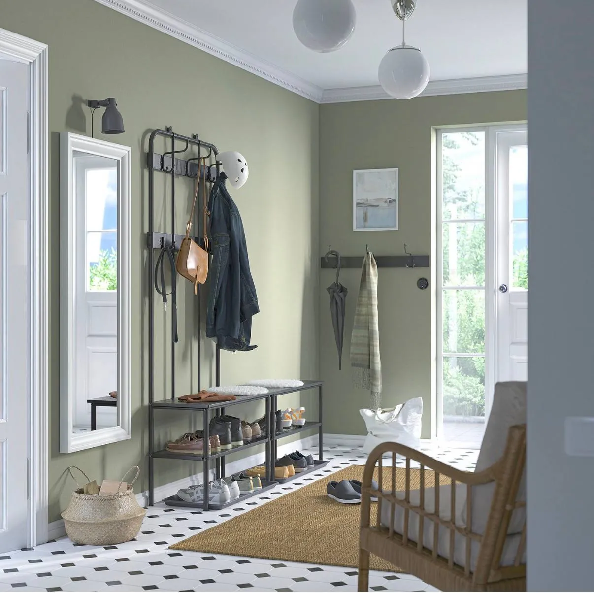 Обувница с крючками IKEA NIPÅSEN 3