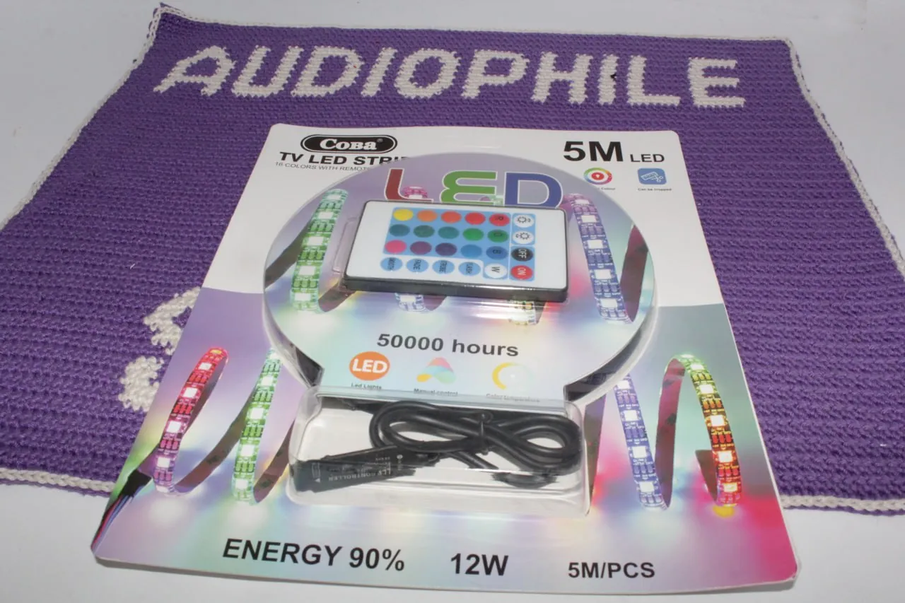 LED лента Coba USB чёрная новая 1