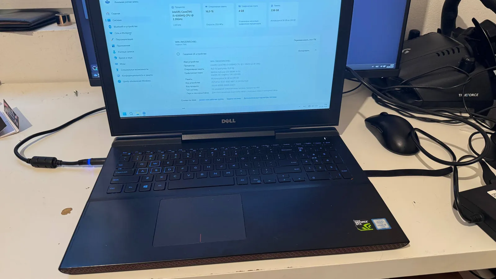 Ноутбук Dell i5-6300HQ GTX 960M 16GB 2
