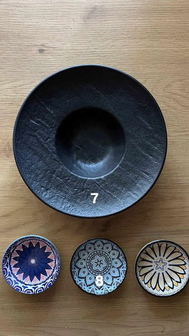 Тарелки Vulcania Zara Home чёрные Белград 3