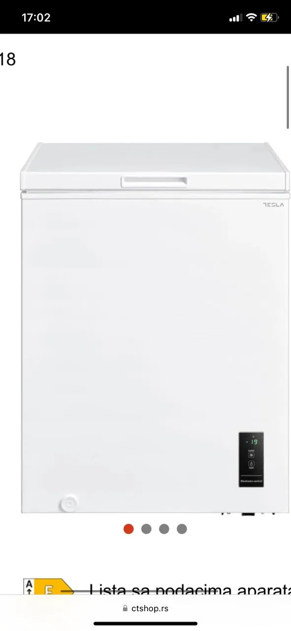 Морозильник Tesla 150 л 15000 RSD 2