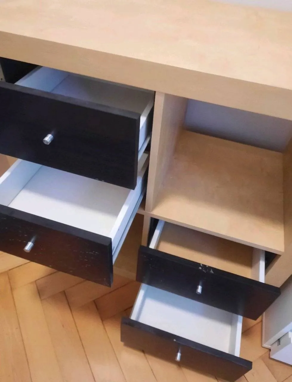 Стеллаж IKEA Kallax 2x2 с 4 ящиками 2