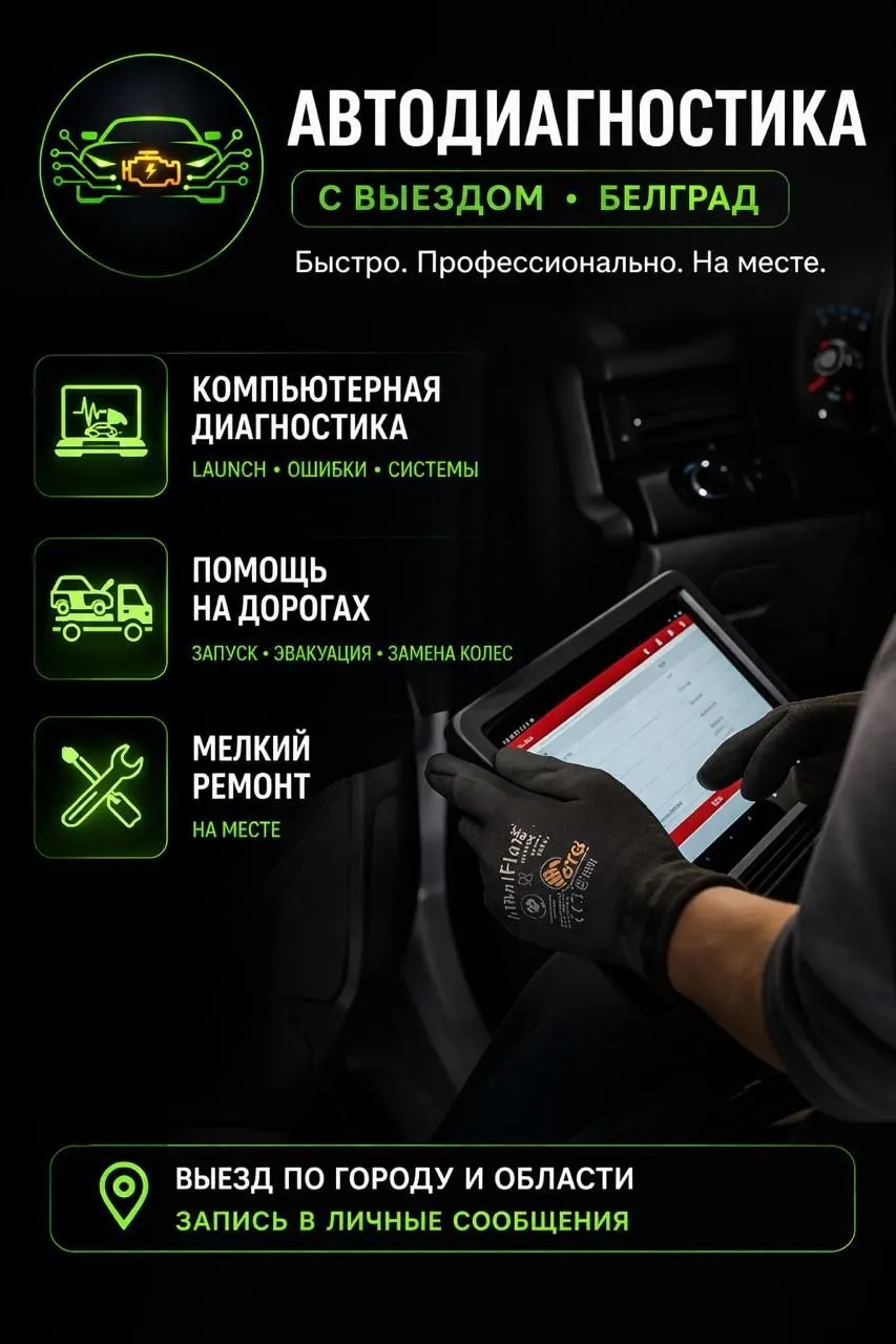 Автодиагностика с выездом ремонт буксировка Белград 1