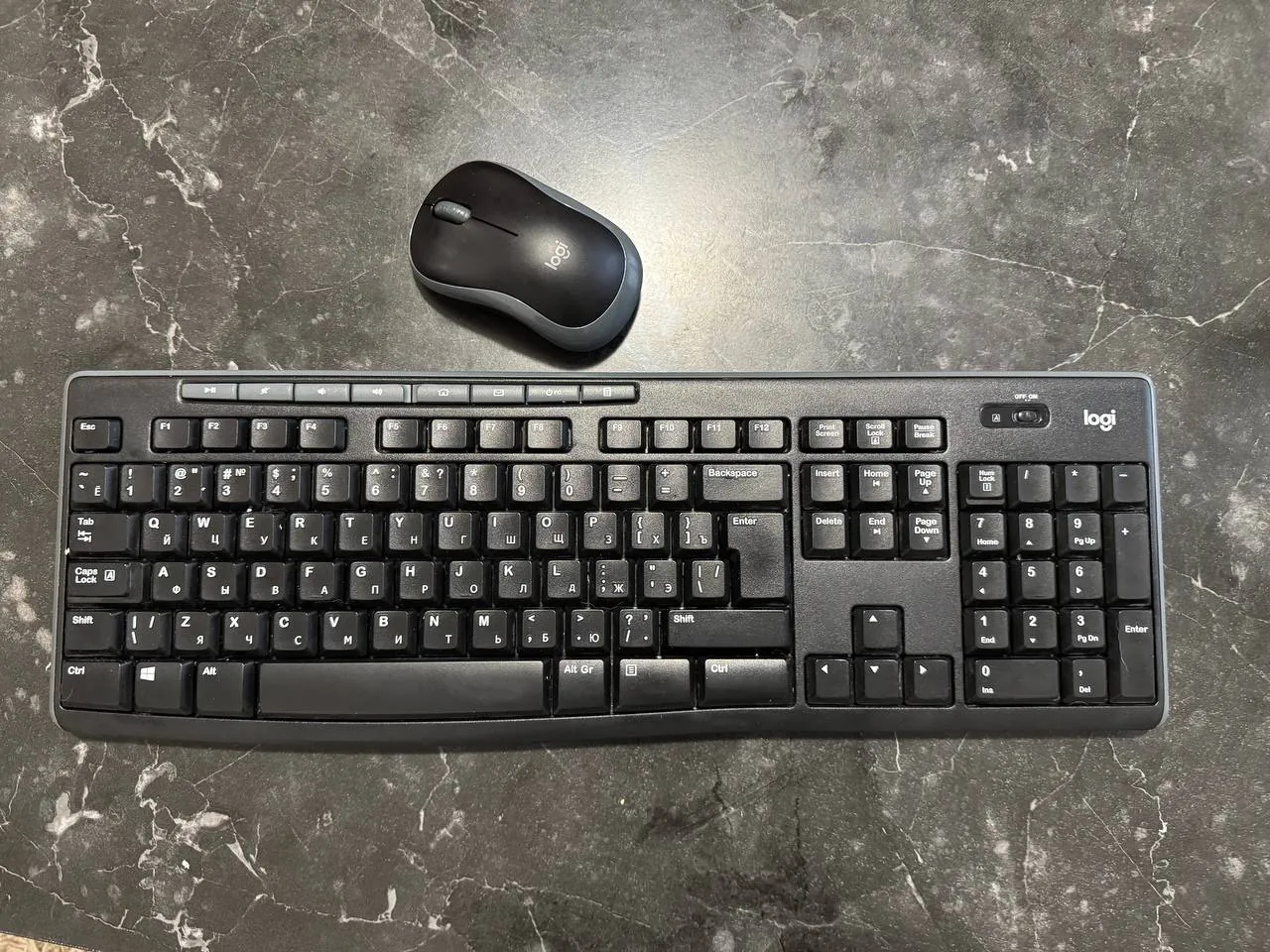 Клавиатура Logitech K270 и мышь M185 1