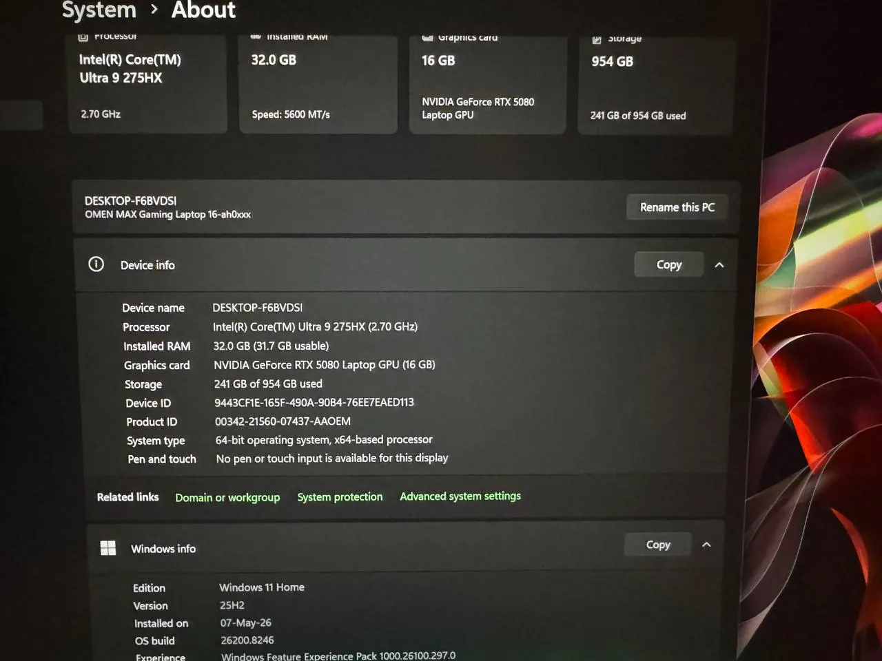 HP Omex Max RTX 5080 Intel Ultra 9 Нови Сад 2