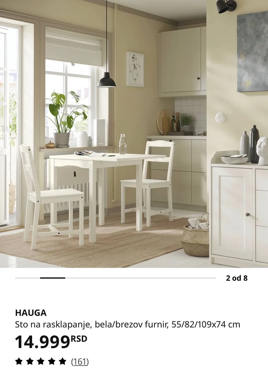 Стол IKEA раскладной и полка на колёсиках 1