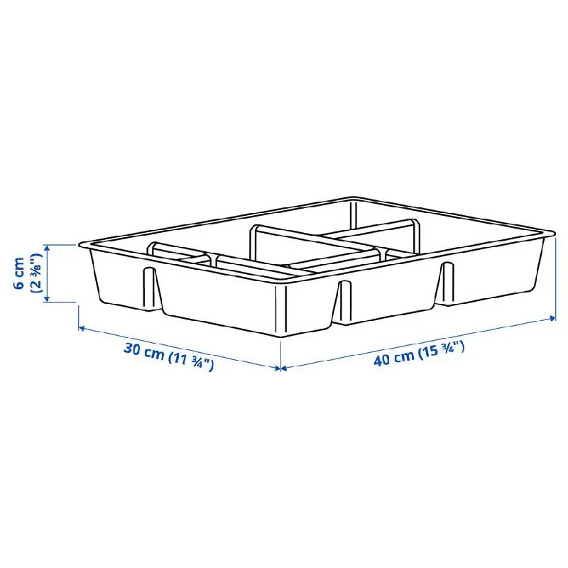Органайзер для ящика IKEA RAGGISAR 40x30 4