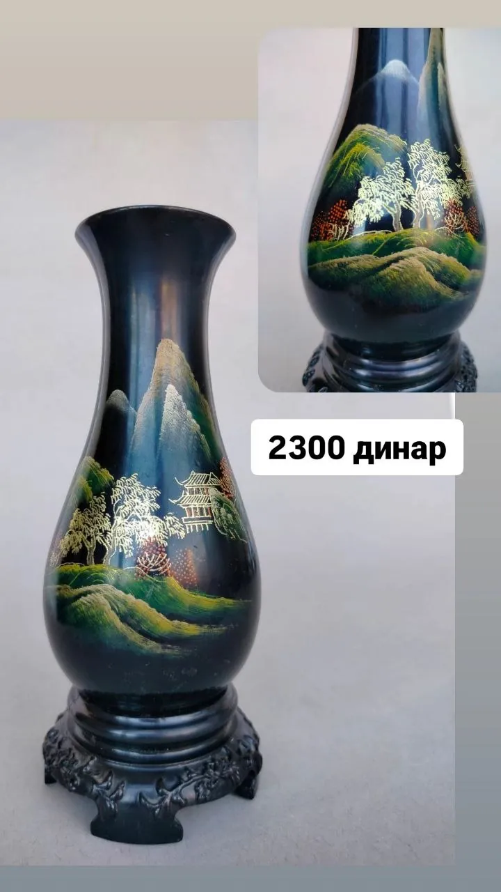 Винтажные вазы Murano Moser Lauscha коллекция 8