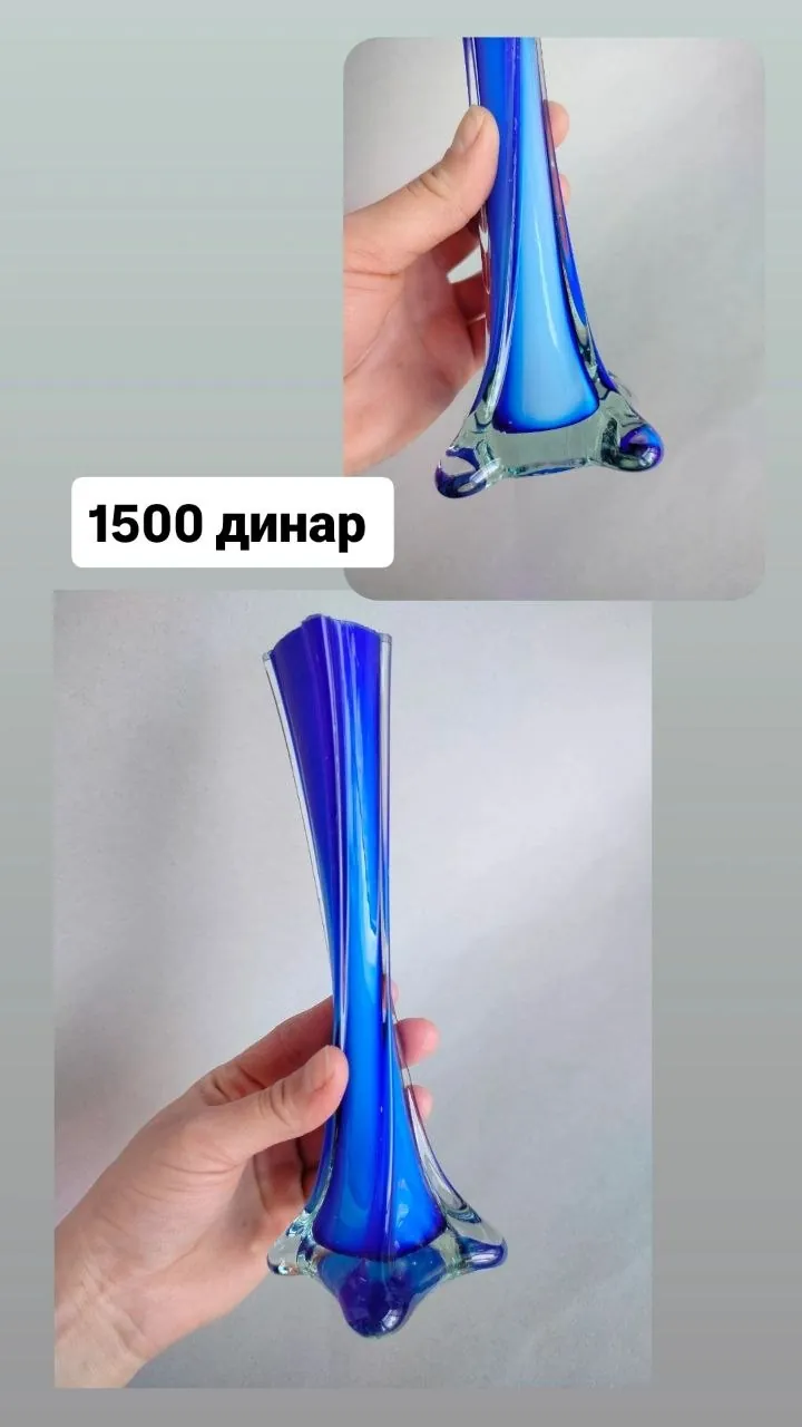 Винтажные вазы Murano Moser Lauscha коллекция 2