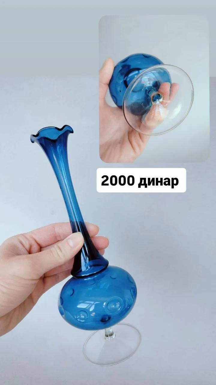 Винтажные вазы Murano Moser Lauscha коллекция 6