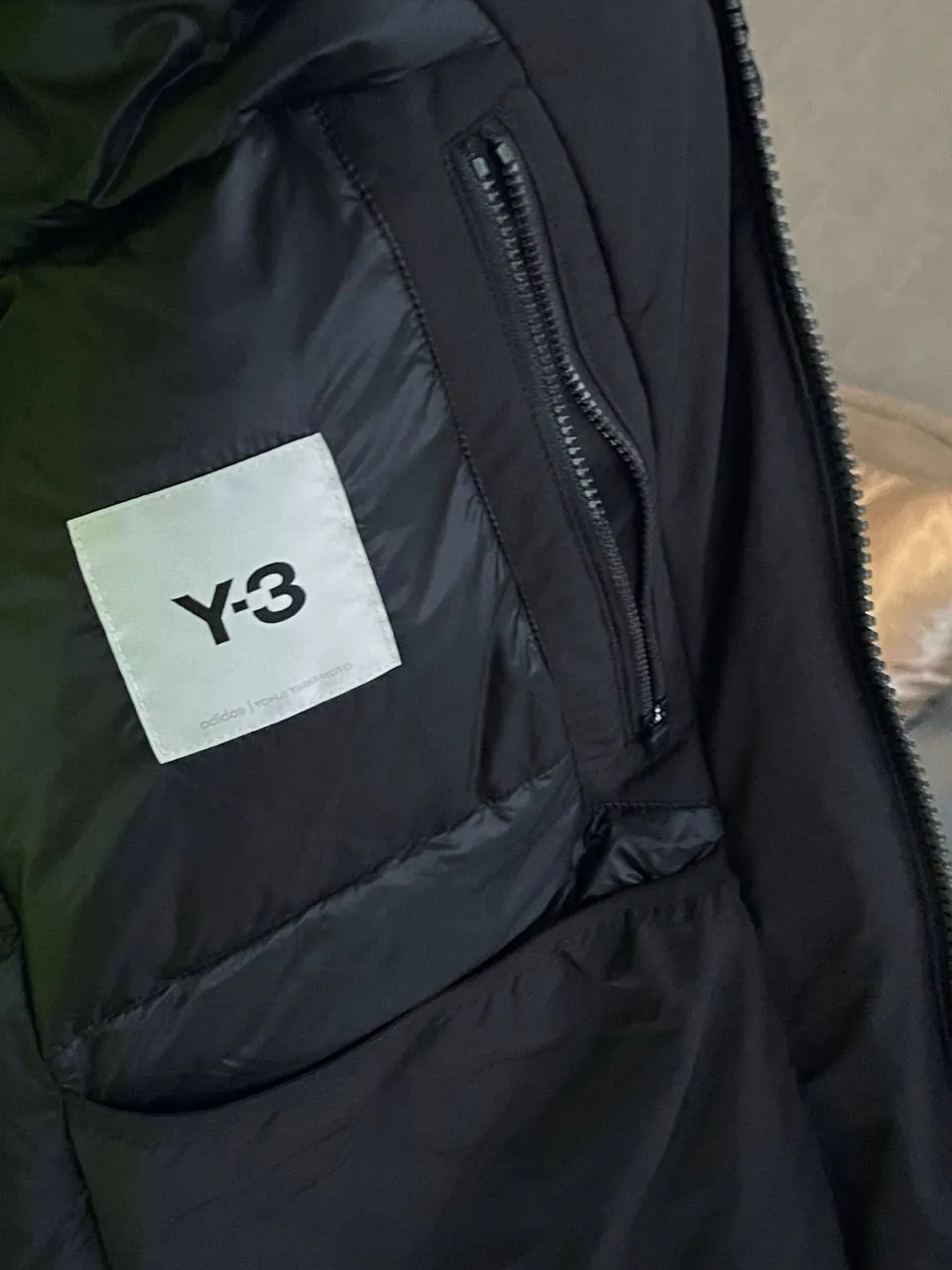 Пуховое пальто Y-3 Black Down CH2 5