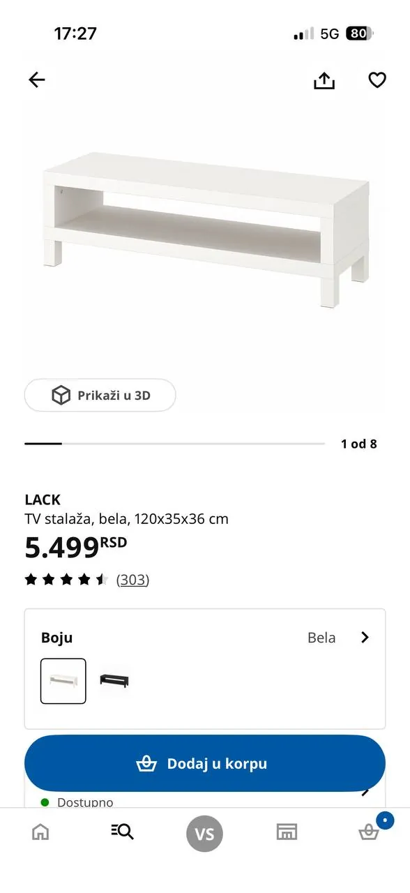Тумба под телевизор IKEA Lack 2