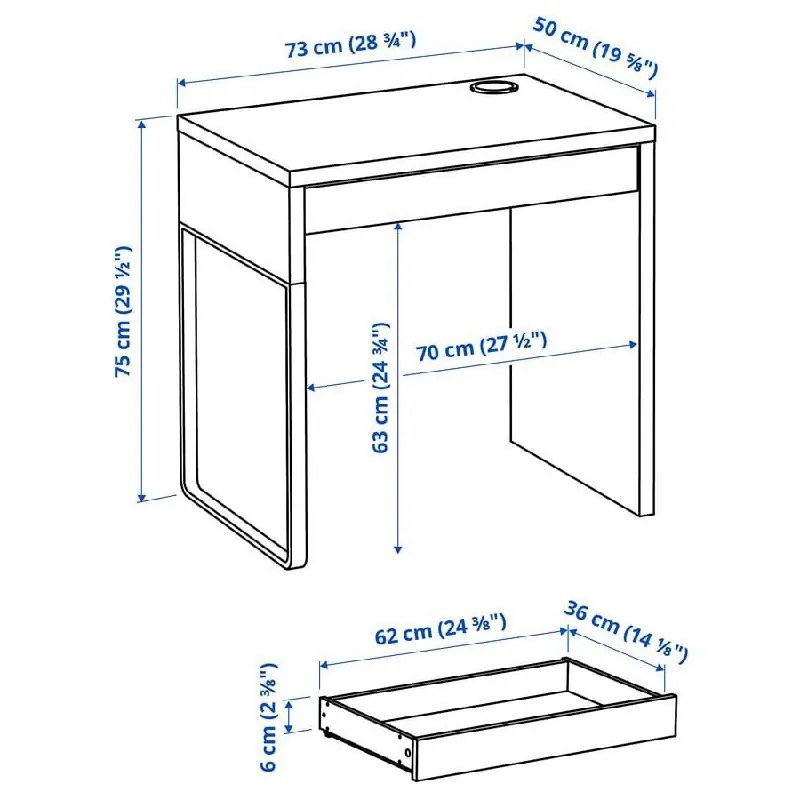 Стол IKEA с выдвижным ящиком 3