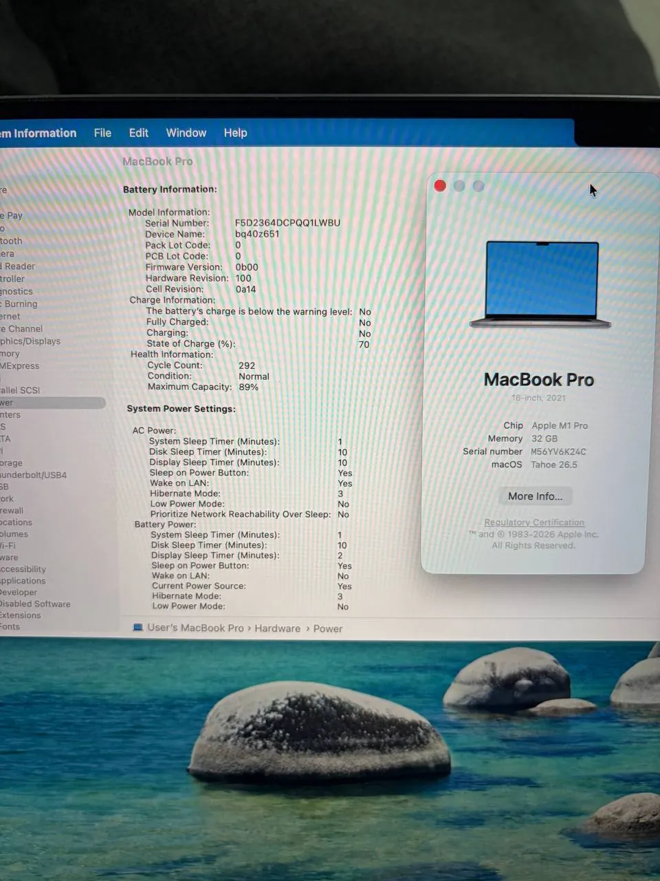 MacBook Pro 16 M1 Pro 32GB 512GB 4