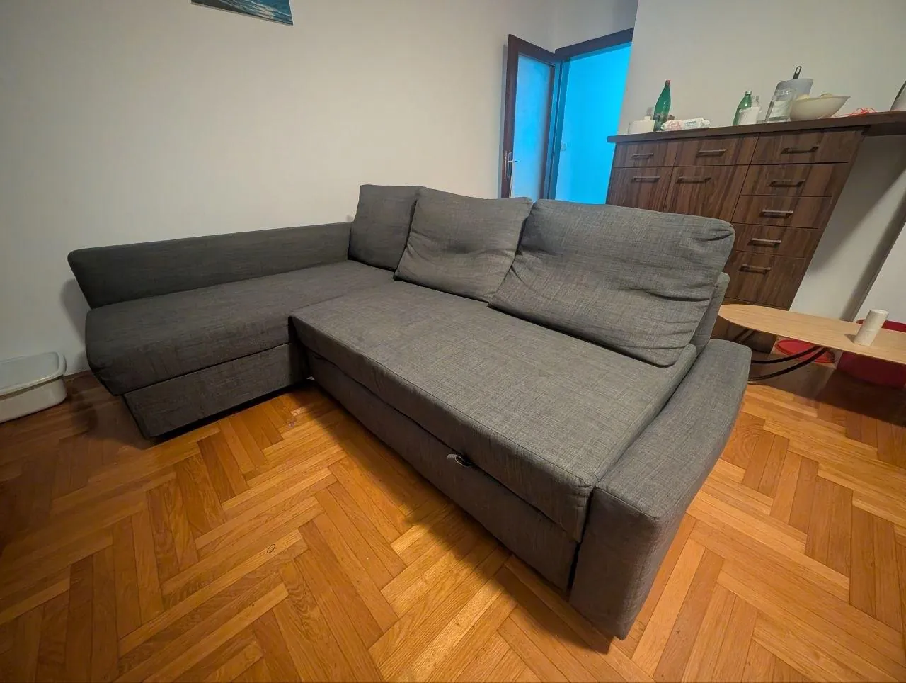 Диван IKEA FRIHETEN раскладной серый 2