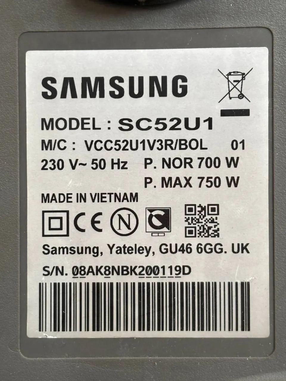 Пылесос Samsung рабочий 3
