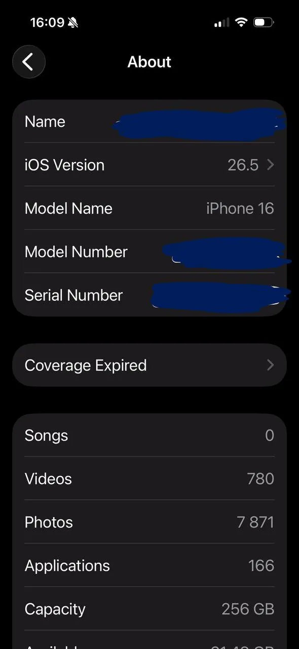 iPhone 16 256GB 7