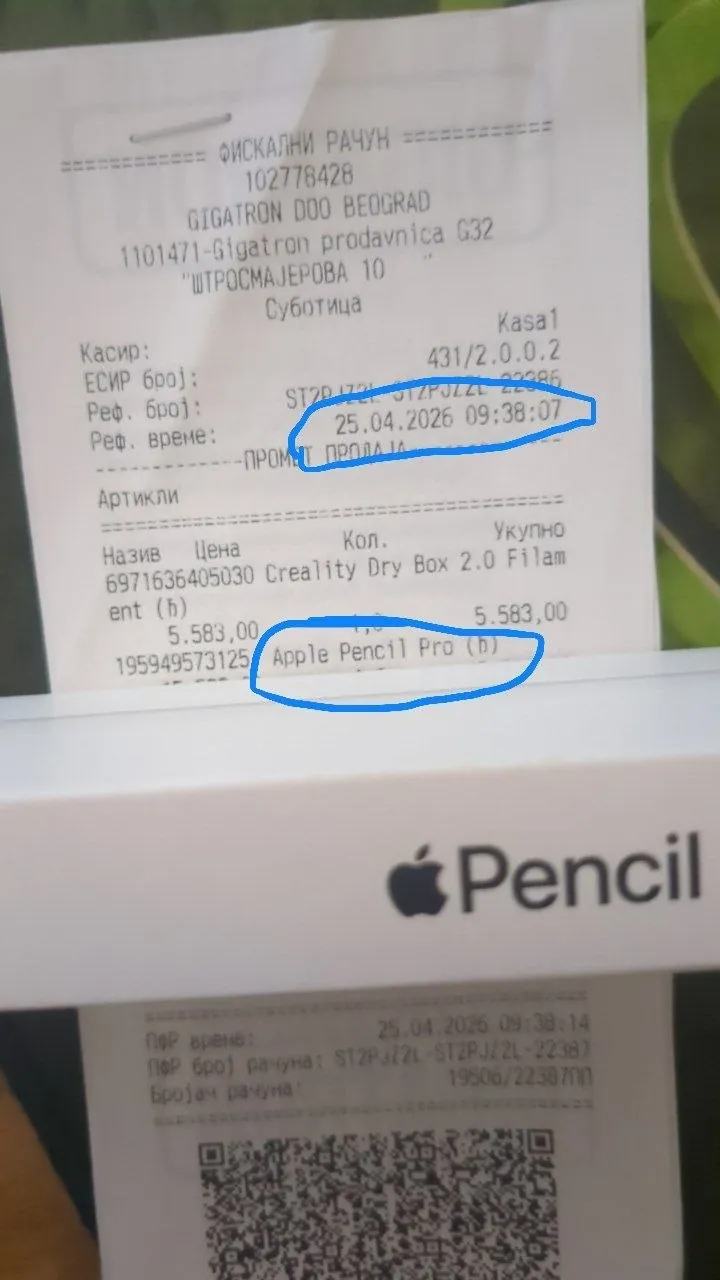 Apple Pencil Pro новый 2