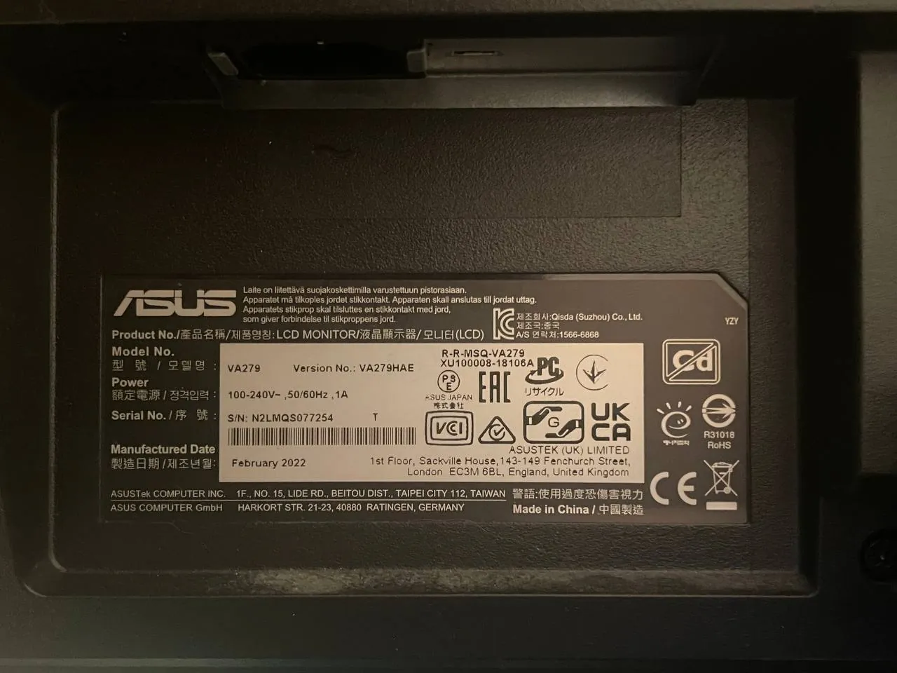 Игровой ПК i7 GTX 1080 Ti монитор ASUS 1
