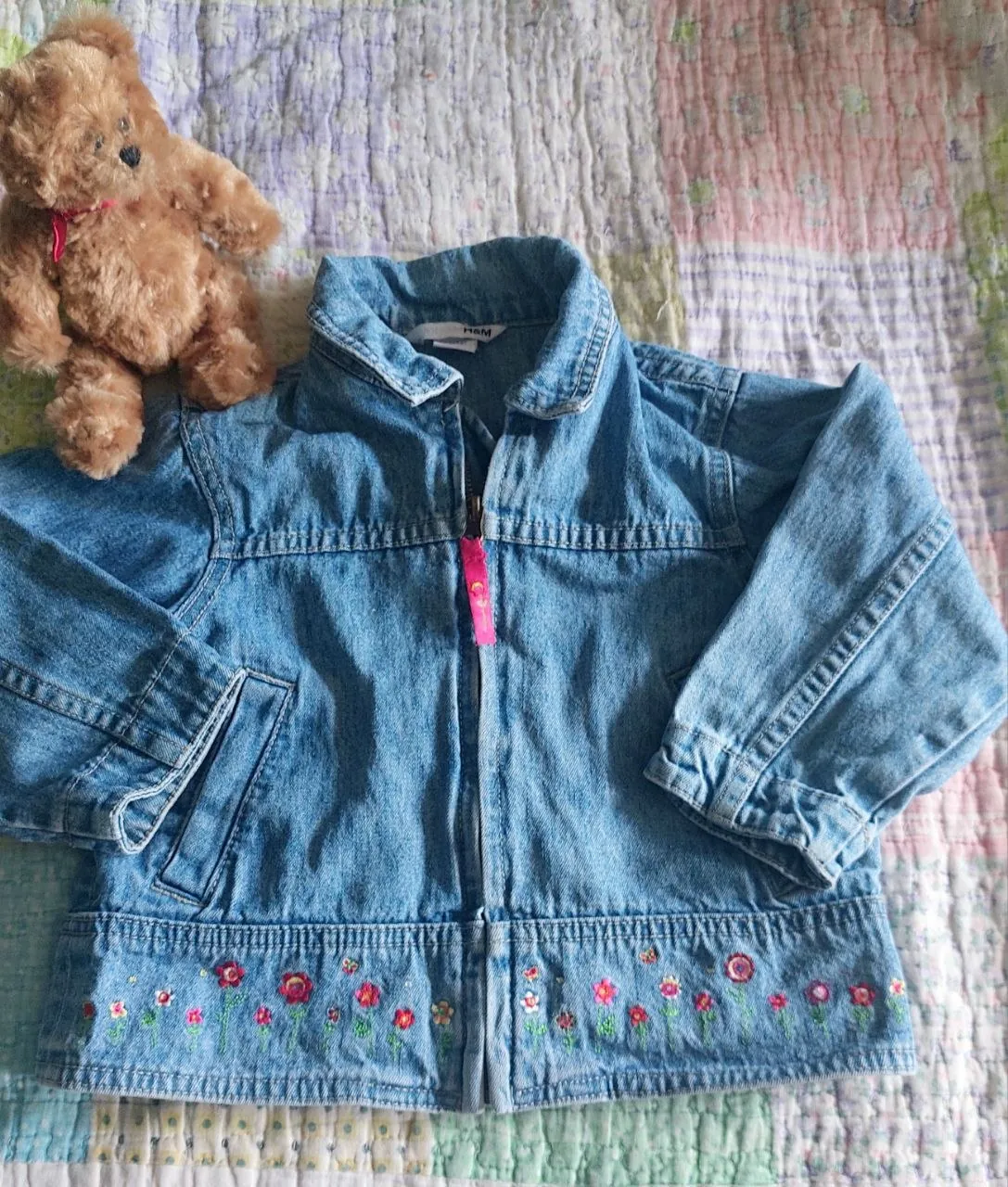 Детская джинсовая куртка H&M для девочки 1