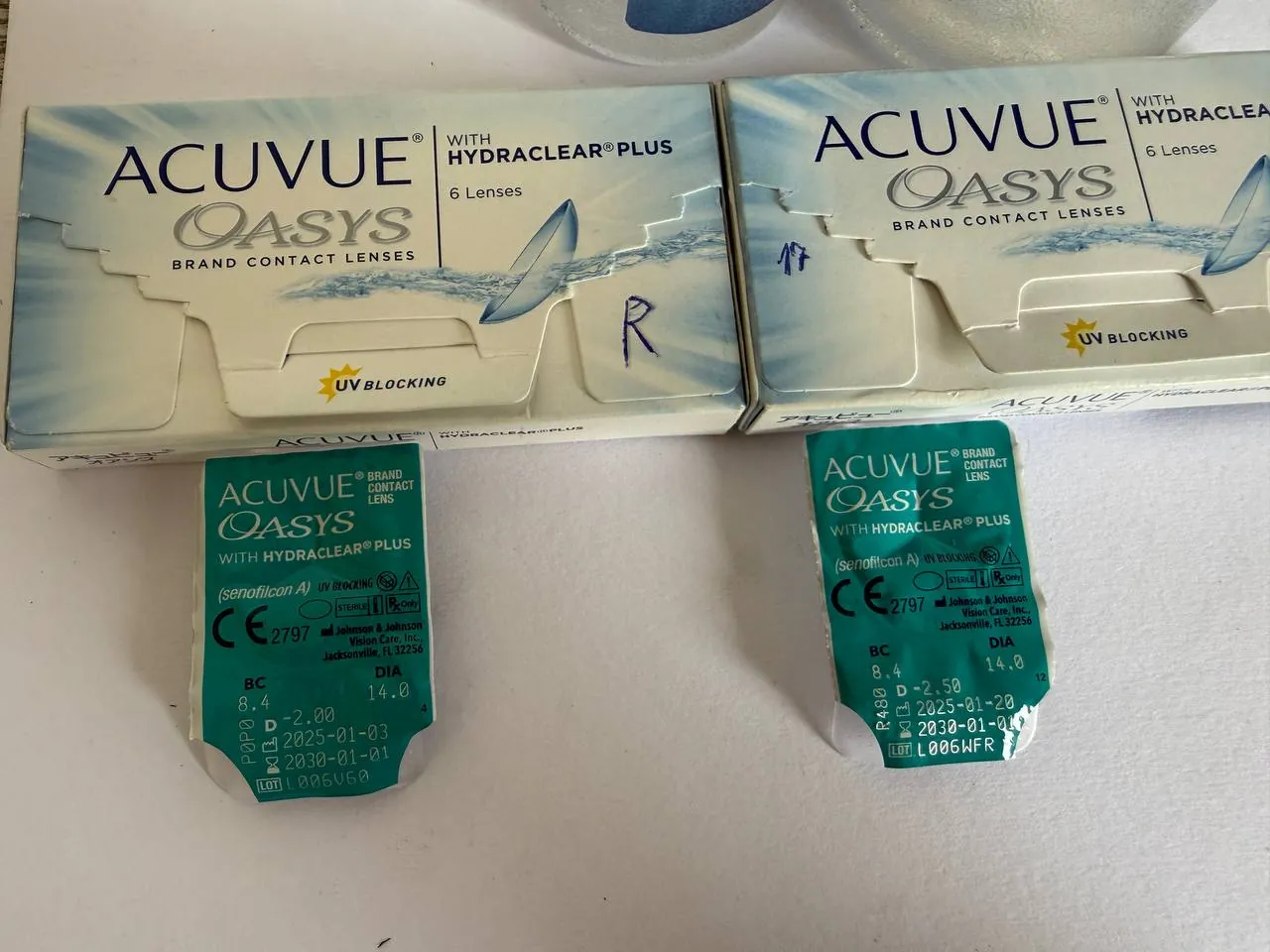 Линзы Acuvue Oasys двухнедельные 1