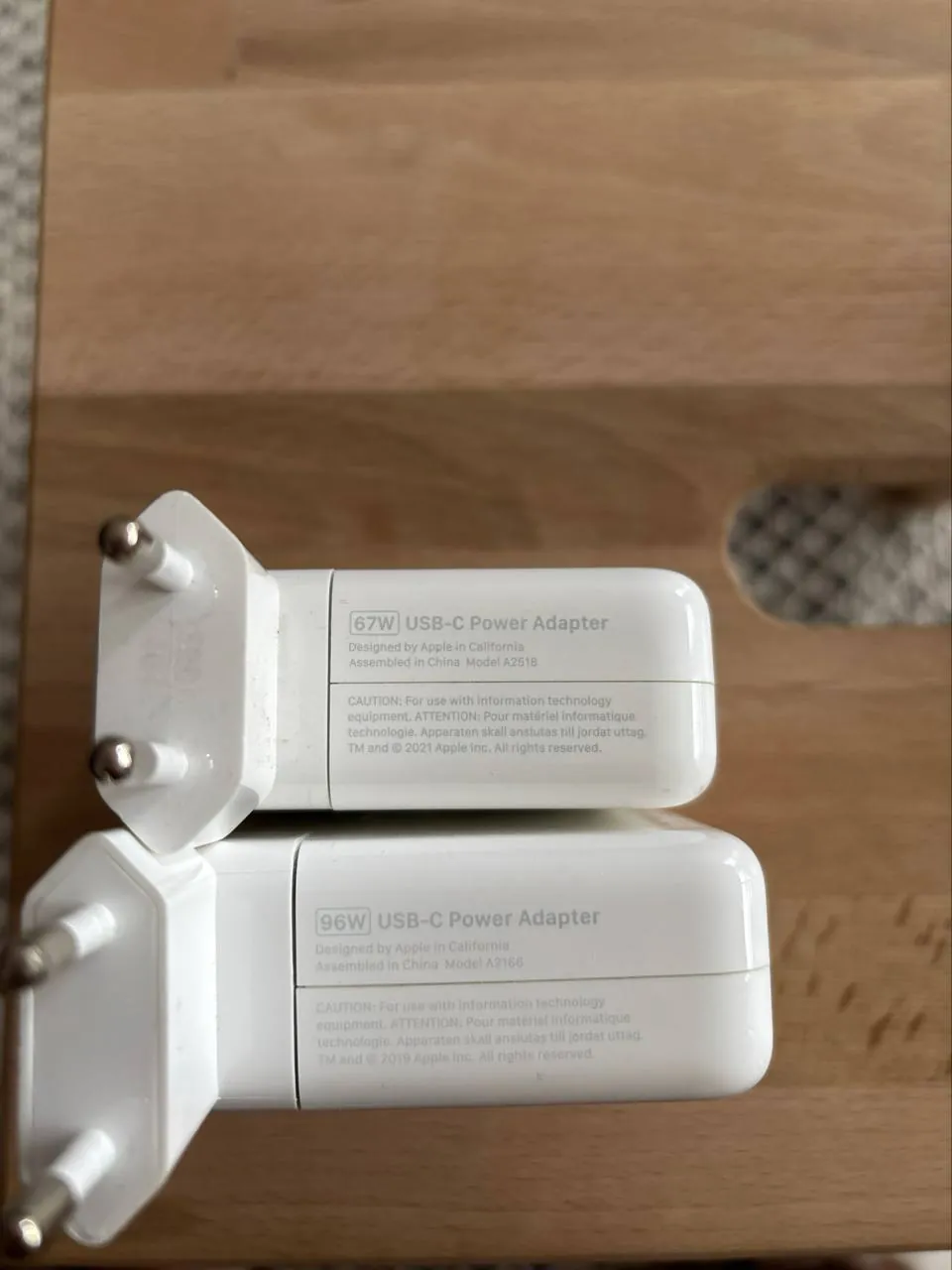 Оригинальные адаптеры USB-C 67W и 96W 1