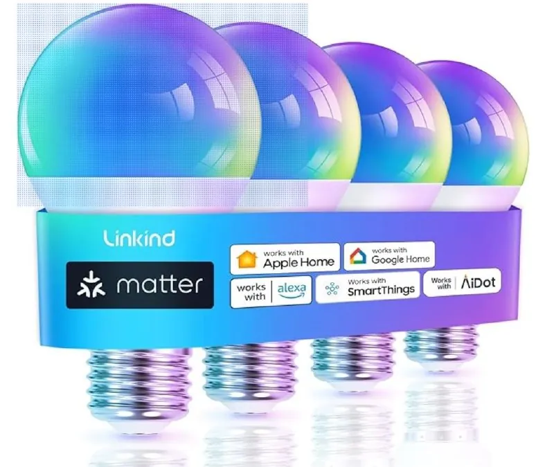 Умные лампы Linkind Matte Smart RGBTW E27 4 штуки 1