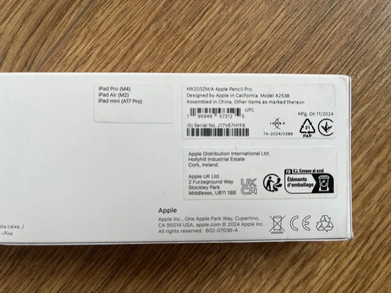 Apple Pencil Pro новый 2