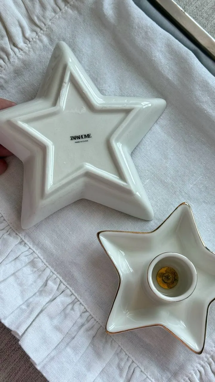 Подсвечники Zara Home золотые 4