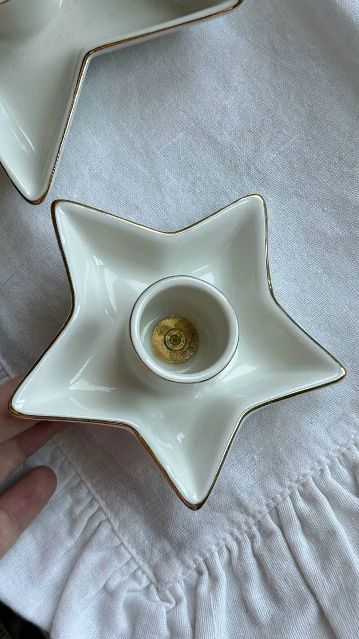 Подсвечники Zara Home золотые 3