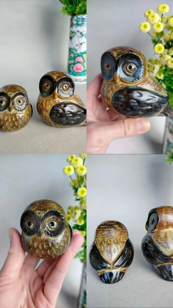 Винтажные фигурки сов коллекция 5